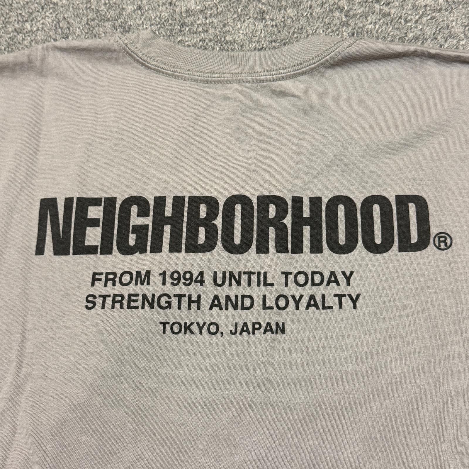 NEIGHBORHOOD 25AW NH . TEE LS-4 ロゴプリントTシャツ 長袖カットソー