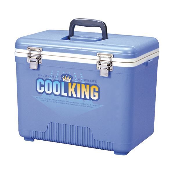 クーラーボックス 18L ブルー クールキング 18D ベルト付き アウトドア キャンプ【ブルー】