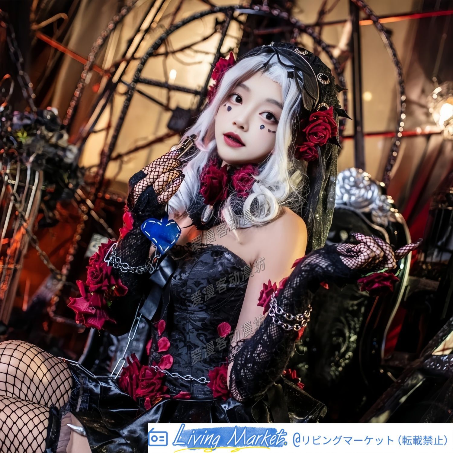 第五人格 心理学者 エダ?メスマー オリジナルデザイン 魔女の夜コスプレ衣装 長夜スタイル 豪華フルセット レディース コスプレドレス イベント＆舞台用 高品質 アニメキャラクター グッズ 可愛い デザイン ウィッグ ゴスロリ ロリータ CS626P194
