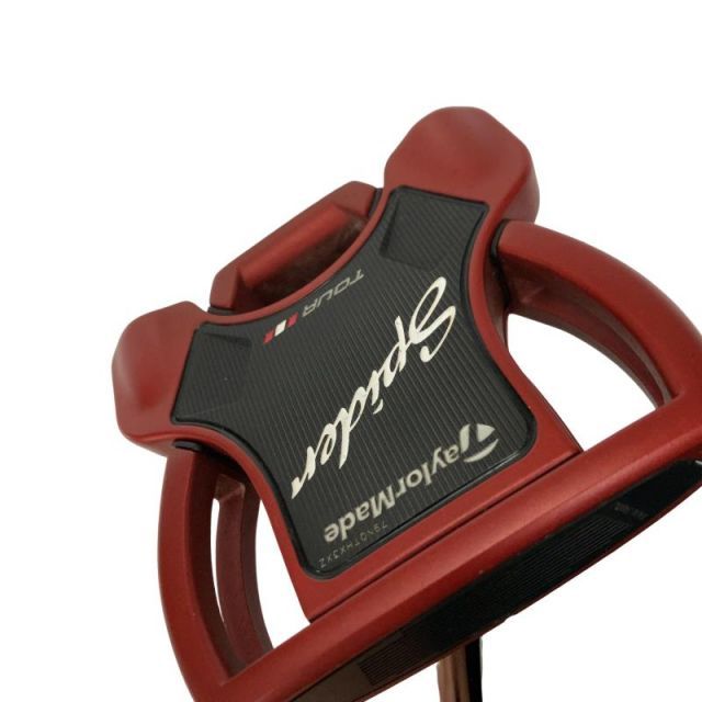 【中古】 テーラーメイド Spider Tour RED(サイトライン) センターシャフト 33インチ パター PT スチール (フレックスその他) メンズ 男性用 右利き 右用 Cランク ゴルフクラブ