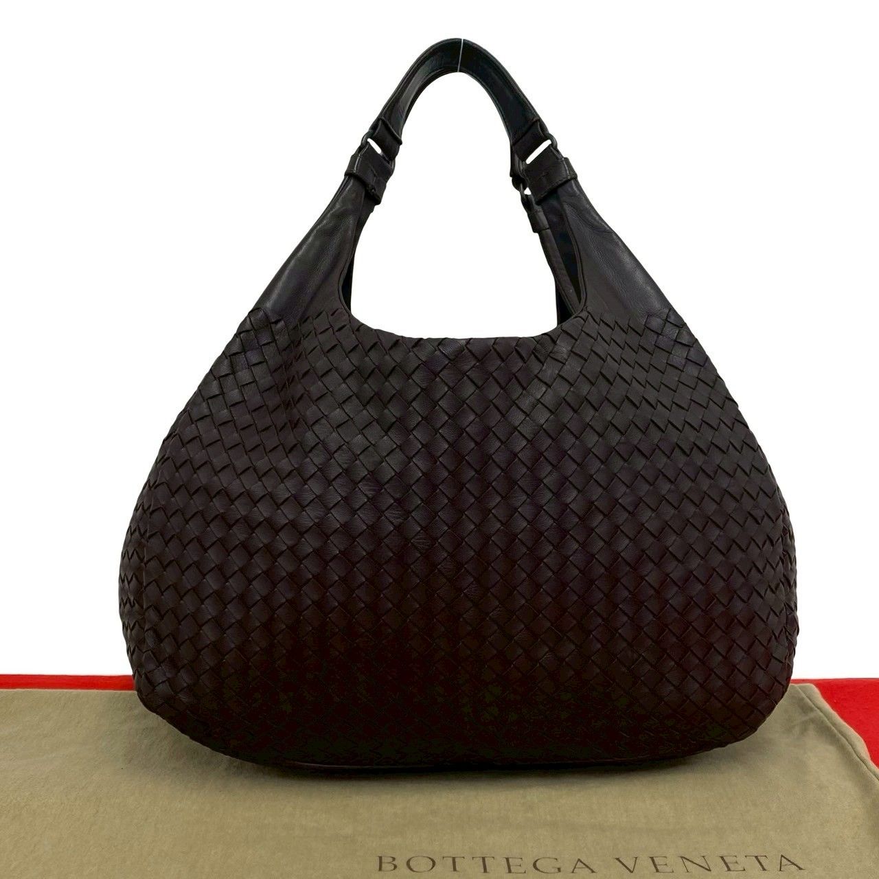 極 美品 袋付き BOTTEGA VENETA ボッテガヴェネタ イントレチャート
