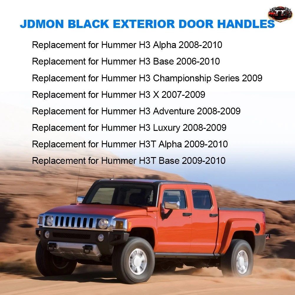 4個セット 車用ドアハンドル フロント リア 左 右 2006-2010 H H3 OEM 25832250