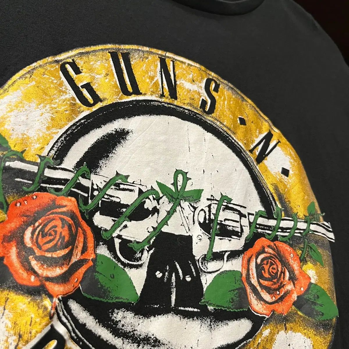 ガンズアンドローゼズ OFFICIAL Classic Bullet ロゴ 半袖 Tシャツ N1780