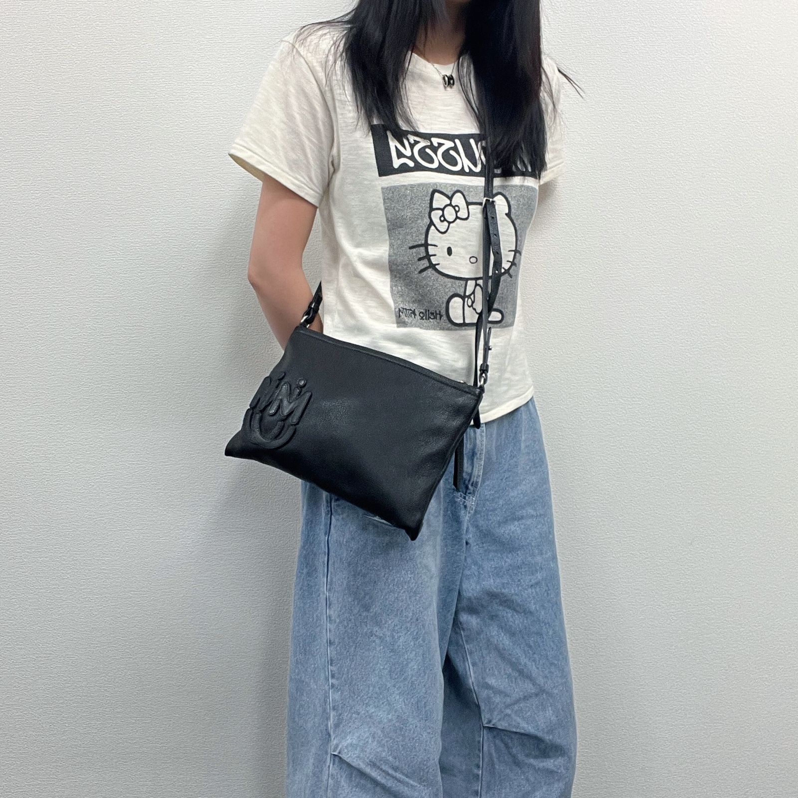 中古】MIU MIU ミュウミュウ ロゴ ショルダーバッグ クラッチバッグ 