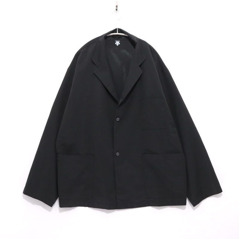 【中古A】メンズ L デサント SCHEMATECH AIR JACKET DESCENTE メッシュ 軽量 ブラック