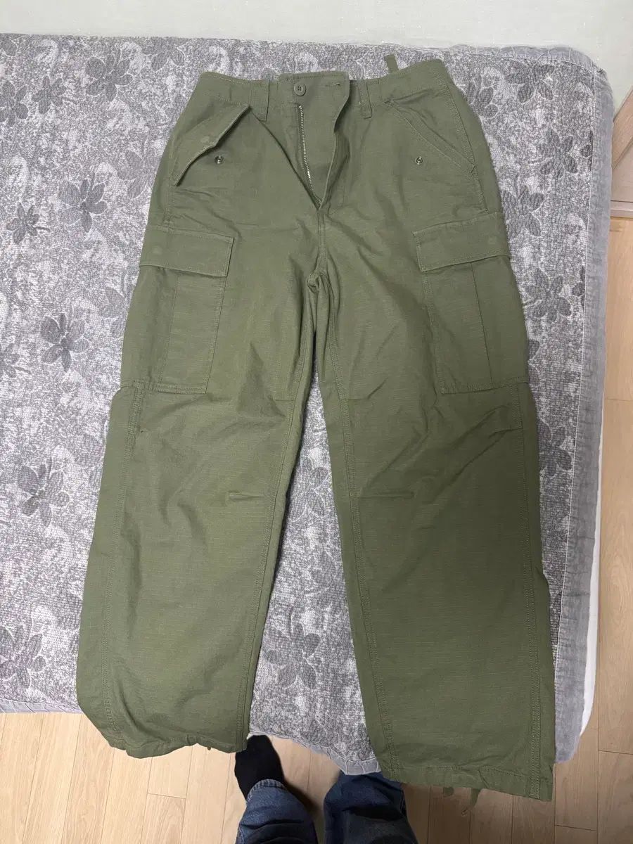 STUSSY リップストップ カーゴ パンツ 32 カーキ