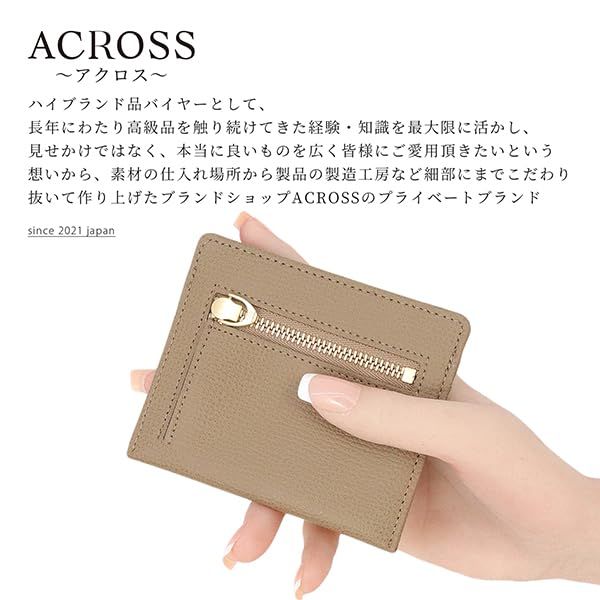 [ACROSS] カードケース ウォレット My all, イタリアンレザー, レザー, 極薄, ミニ財布, 小銭入れ, 8色展開, キャッシュレス対応 (ブラック)送料無料 d3e16572｜その他