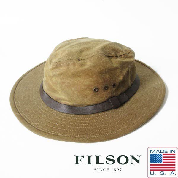 新品 90s USA製 FILSON フィルソン ティンクロス パッカー ハット XXL ダークタン デッドストック アメリカ製 ビンテージ D154-41-0001ZV