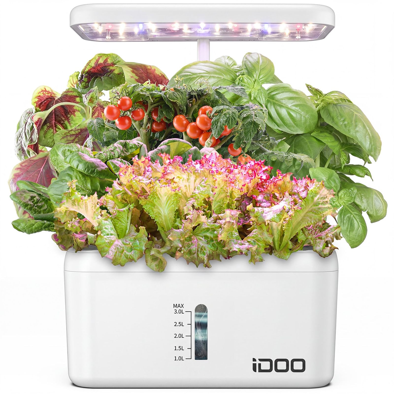 iDOO 水耕栽培キット すいこう栽培キット 家庭菜園 室内 水耕栽培 水中ポンプ搭載 同時に8株野菜栽培可能 植物育成LEDライト付き 野菜栽培セット ライトパネルの高さ調節可能 プレゼントry eb176874