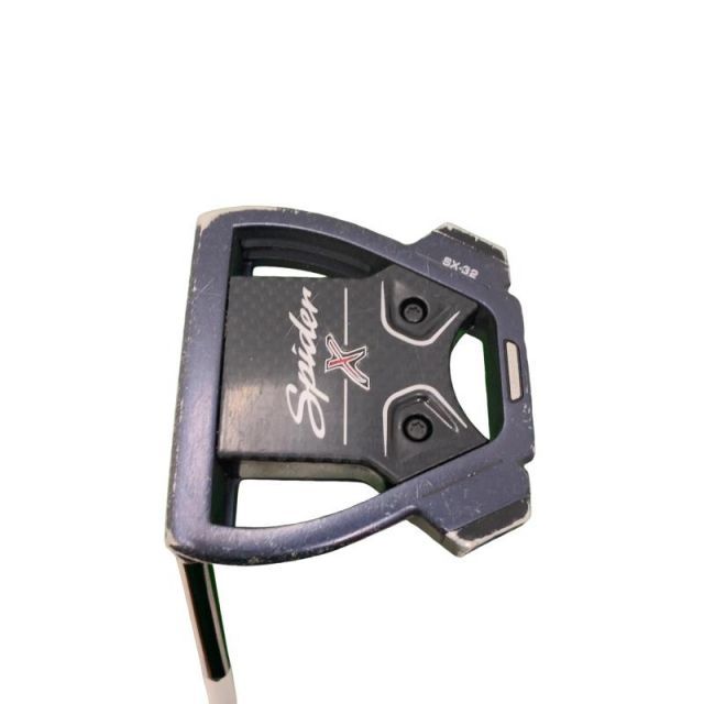 【中古】 テーラーメイド Spider X BLUE/WHITE スモールスラント 34インチ レフティ パター PT スチール(ブラック) (フレックスその他) メンズ 男性用 左利き レフティ 左用 Cランク ゴルフクラブ