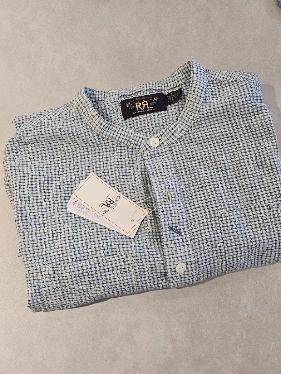 RRL(ダブルアールエル) リネン シャツ L