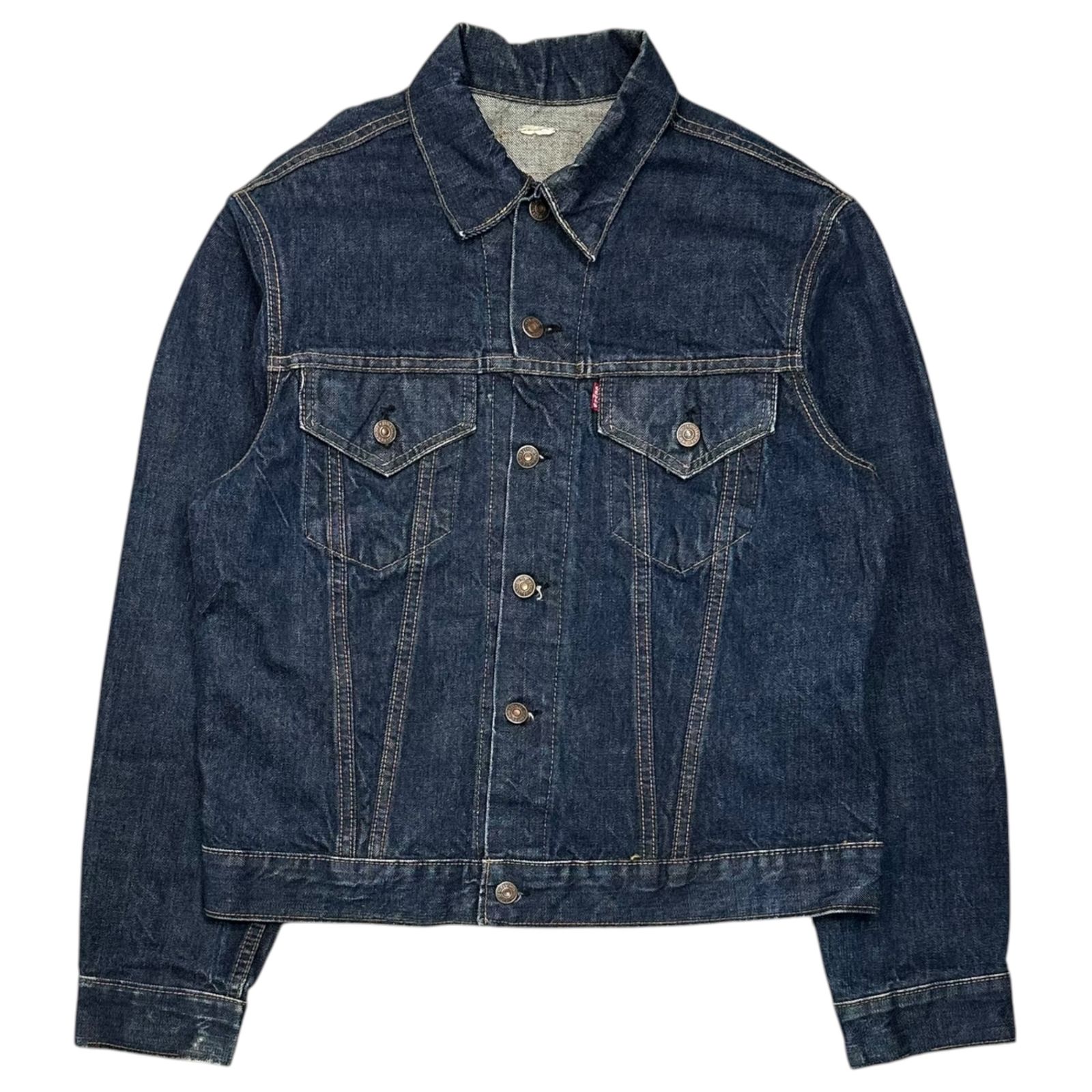 Levi's(リーバイス) 1967~1969’s 70505 Big E Denim Jacket ヴィンテージ デニム ジャケット 表記消(40~42程度) インディゴ 60's ボタン裏521 4th