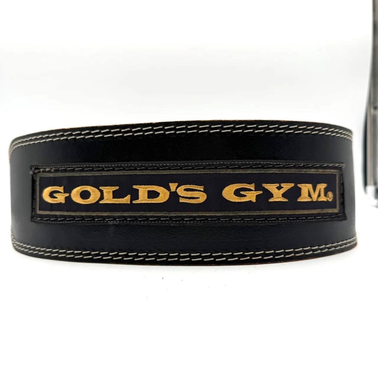 ゴールドジム GYM GOLD'S トレーニングレザーベルトBK ウェイト用小物