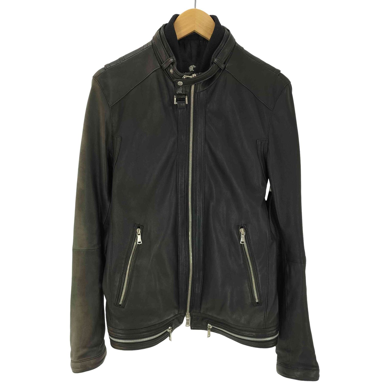 ラブレス LOVELESS 羊革 ラムレザー シングル ライダース ジャケット