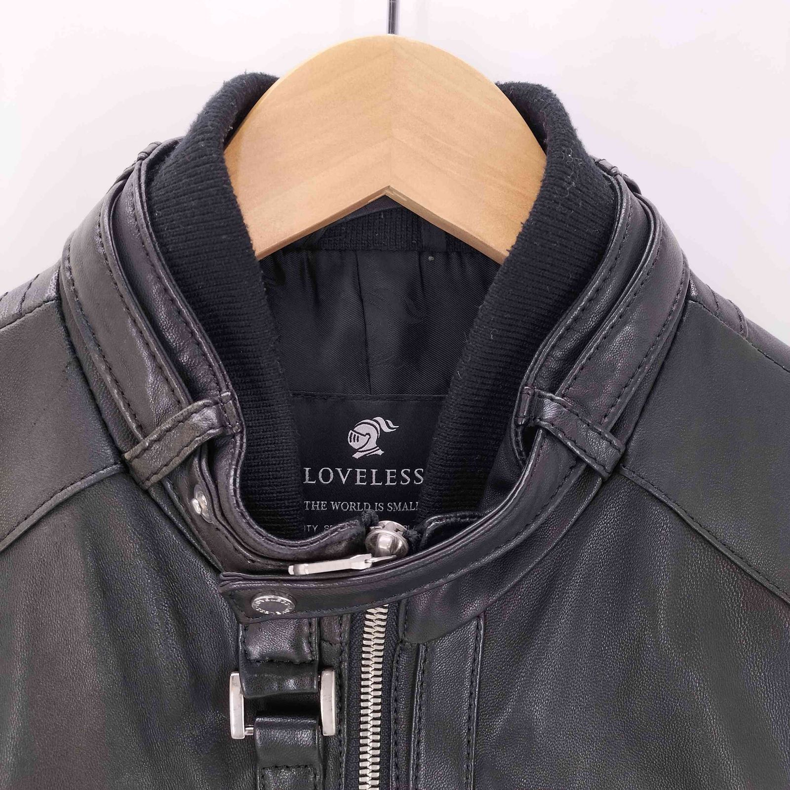 LOVELESS レザージャケット ラブレス LOVELESS 羊革 ラムレザー シングル ライダース ジャケット