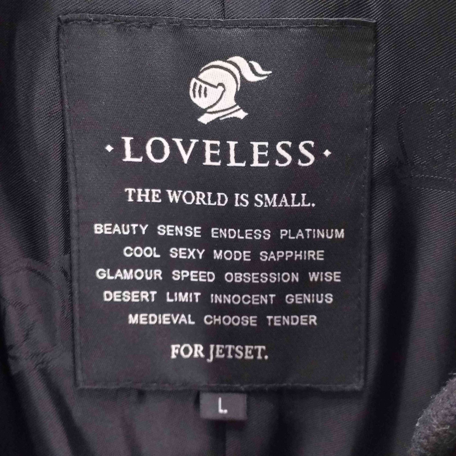 ラブレス LOVELESS 羊革 ラムレザー シングル ライダース ジャケット