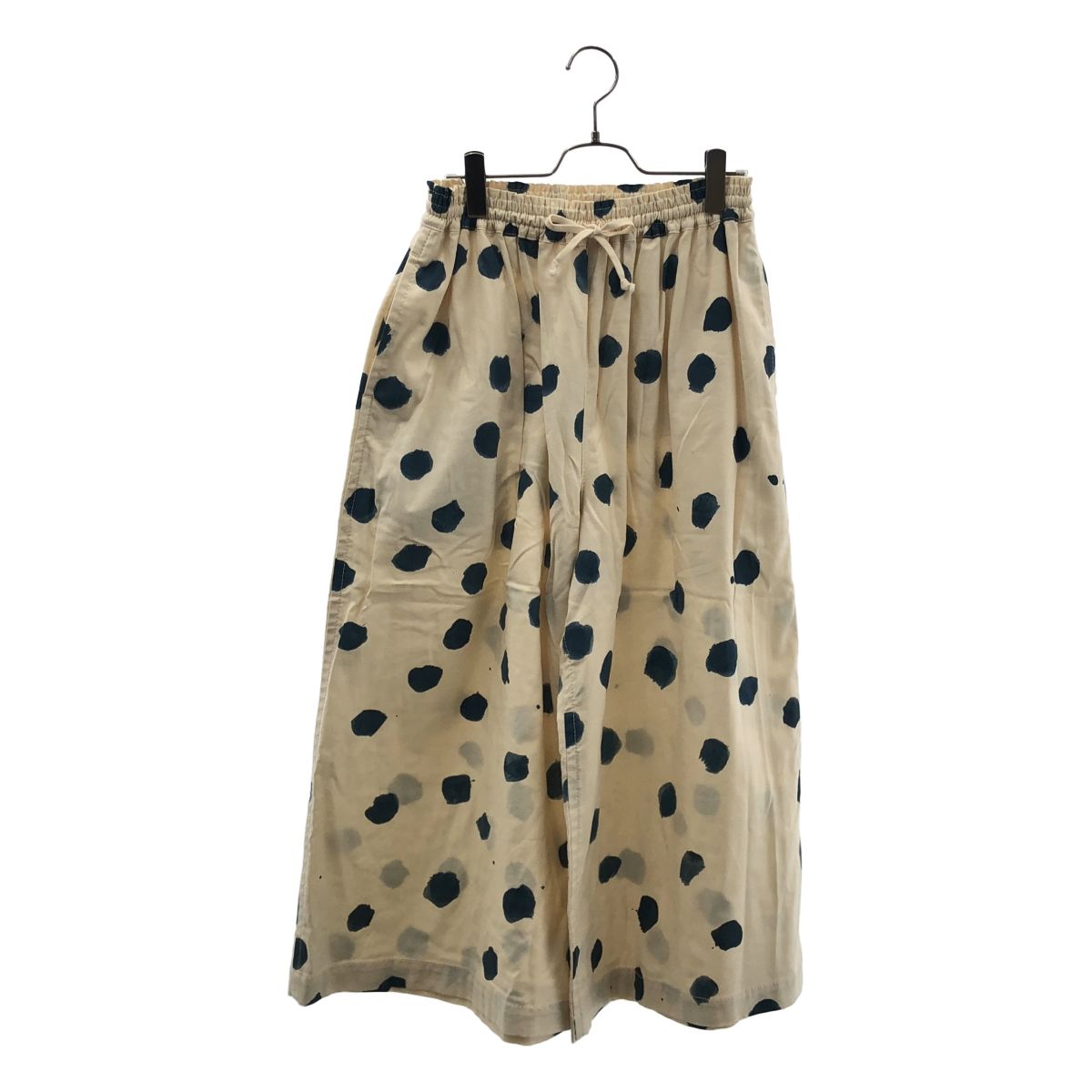 tao COMME des GARCONS / タオコムデギャルソン | 2024SS | ドット ワイドイージーパンツ | アイボリー/ネイビー | レディース