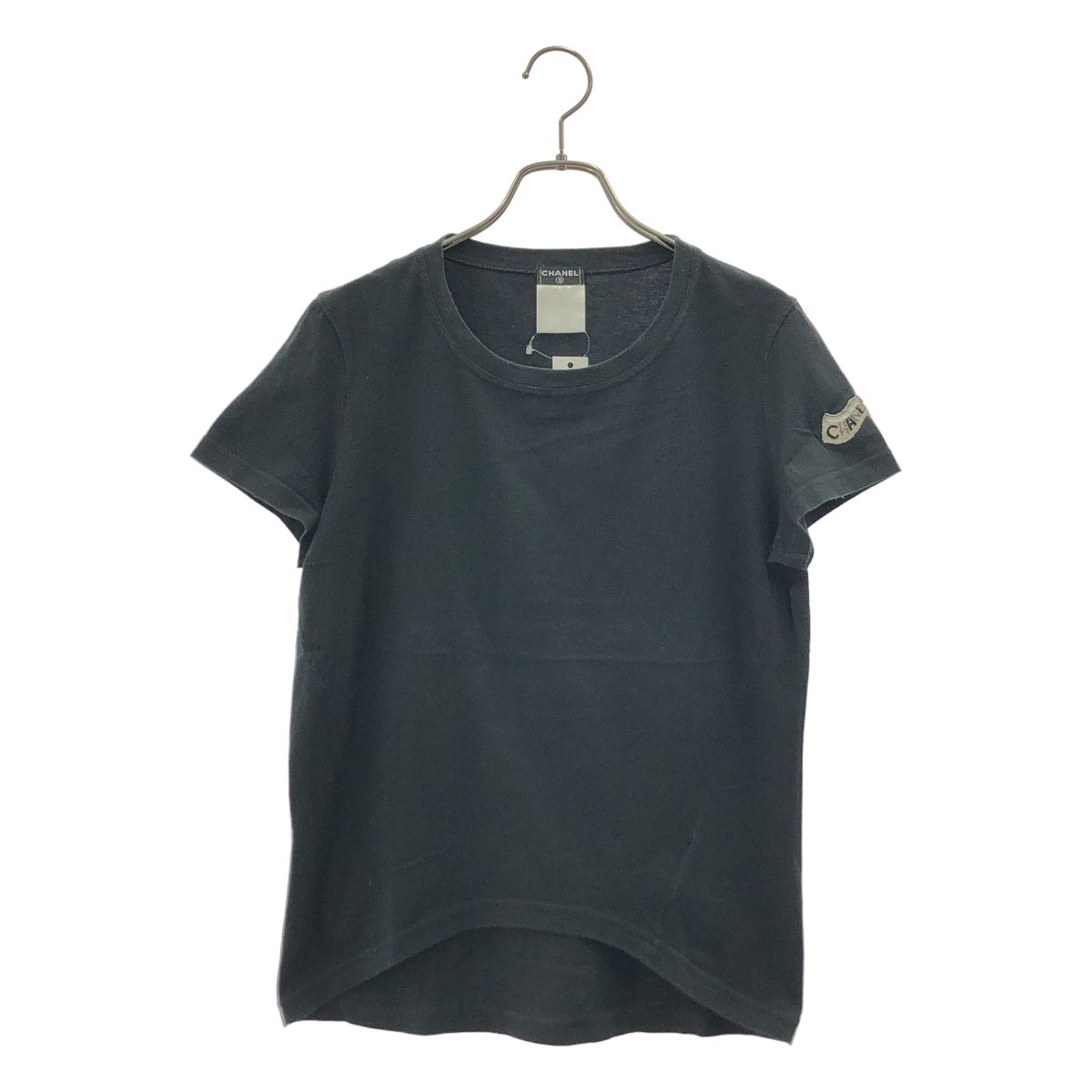 CHANEL / シャネル | ロゴビーズ装飾 クルーネック カットソー | 42 | ブラック | レディース 7,513円