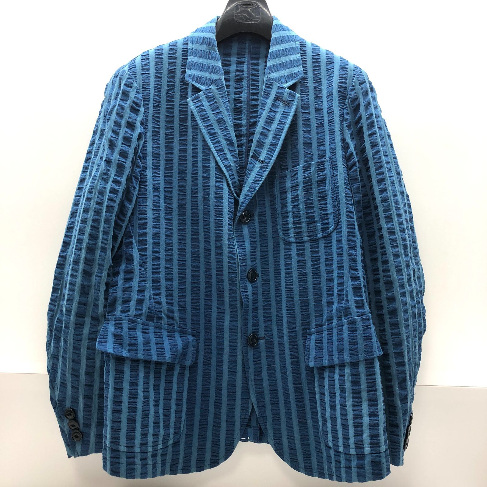 The Stylist Japan メンズ ジャケット Mサイズ ストライプ ブルー ザ