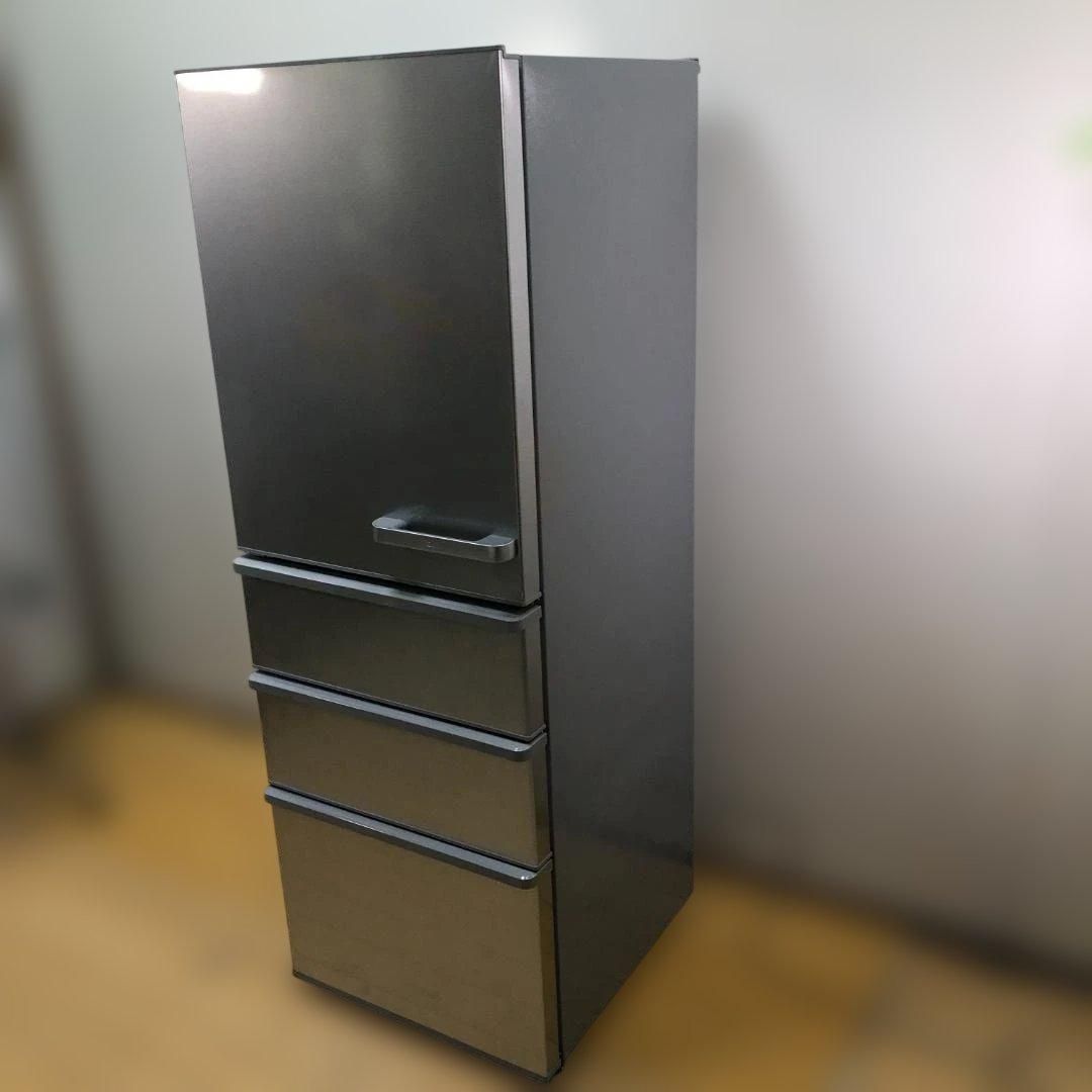 美品 アクア AQUA AQR-36ML 355L 4ドア冷蔵庫 2022年製 ダークシルバー 