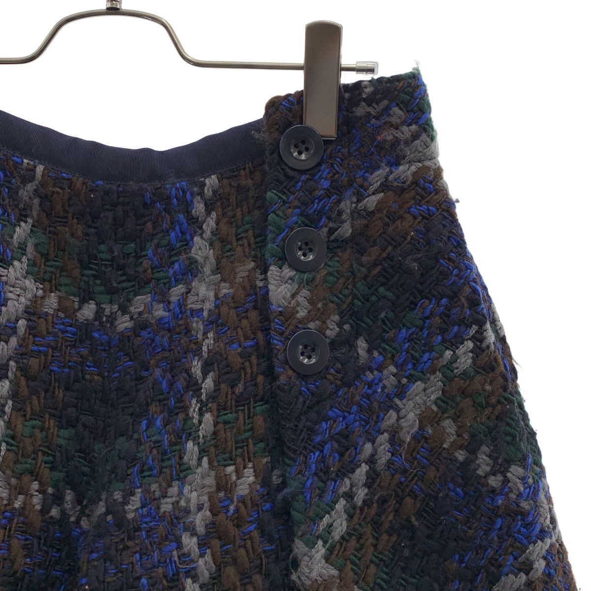 sacai luck / サカイラック | ツイード ニット ショートパンツ | 2
