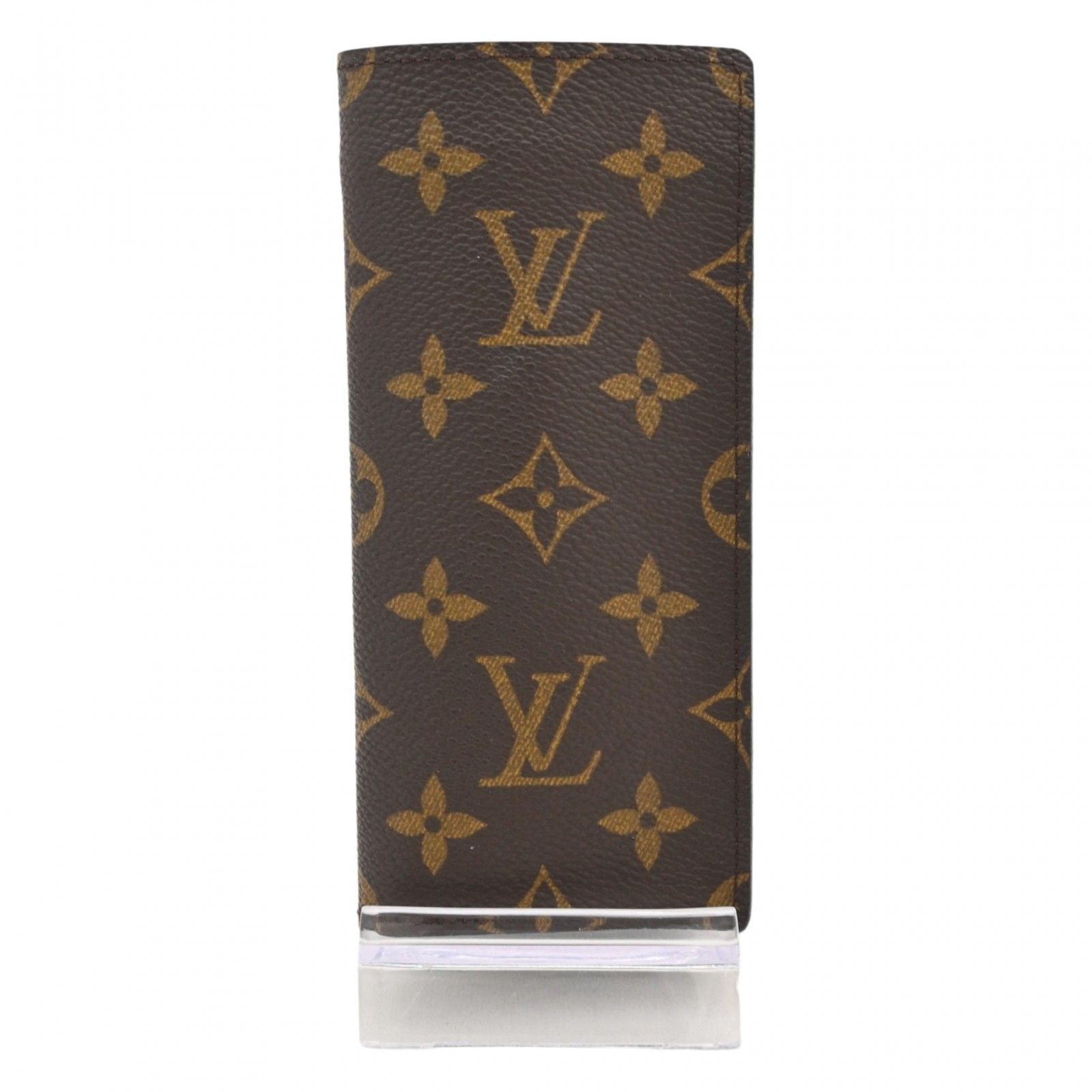 【中古】ルイヴィトン モノグラム エテュイ リュネット サーンプル メガネケース 小物入れ ブラウン Aランク lv7810gr