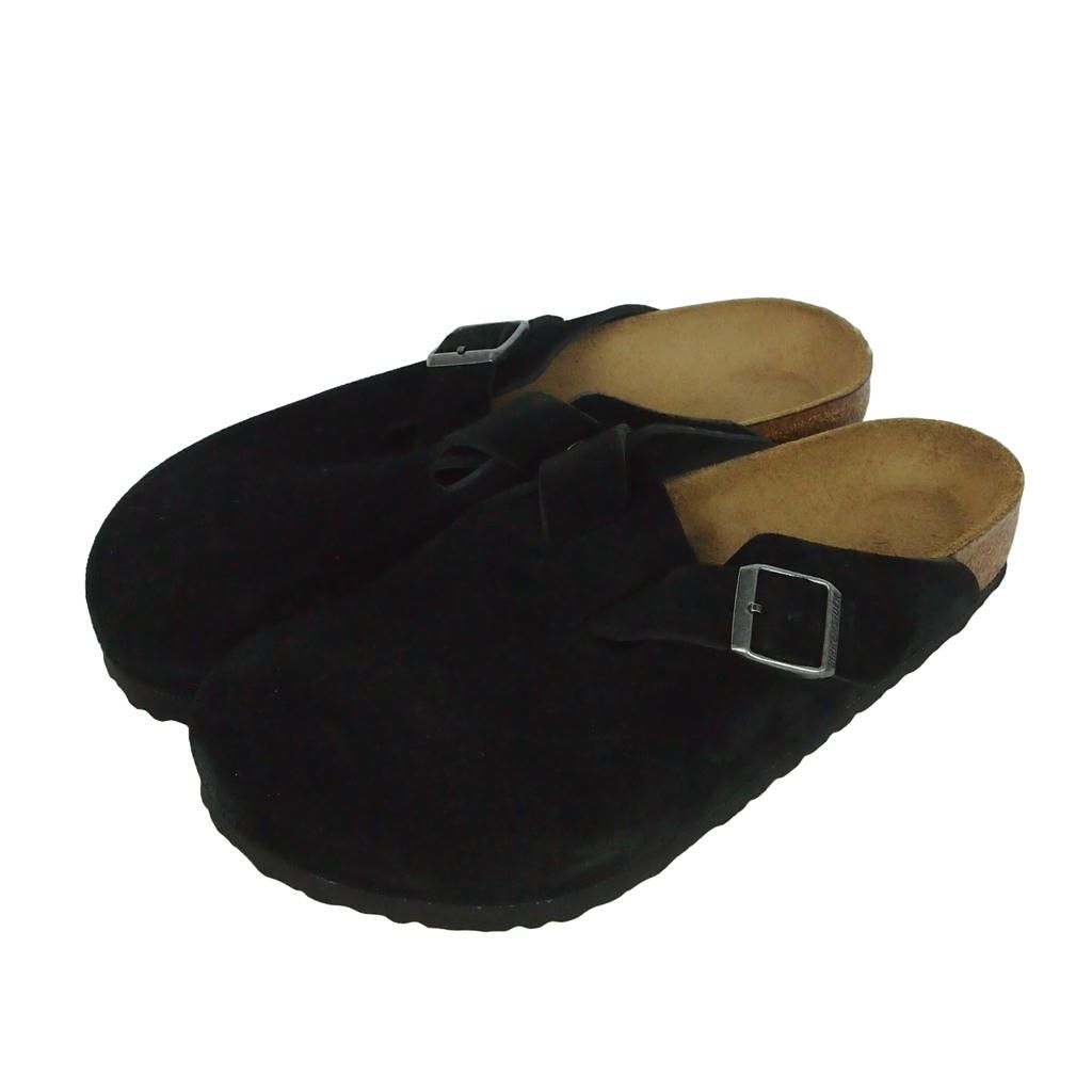ビルケンシュトック BIRKENSTOCK Boston ボストン スエードレザー サンダル 42 黒 ブラック 1027142