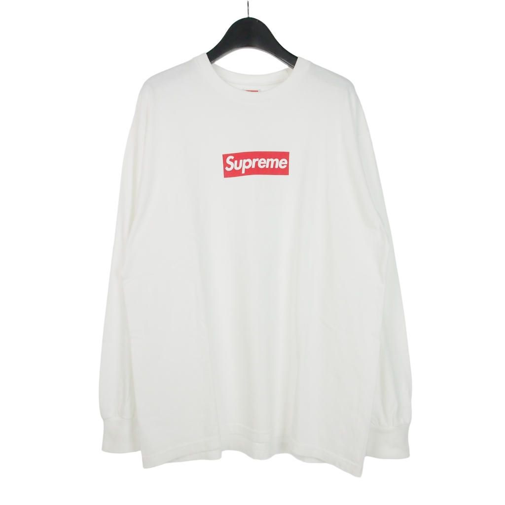 シュプリーム SUPREME 20AW Box Logo L/S Tee ボックスロゴ Tシャツ カットソー ロンT 長袖 M 白 ホワイト