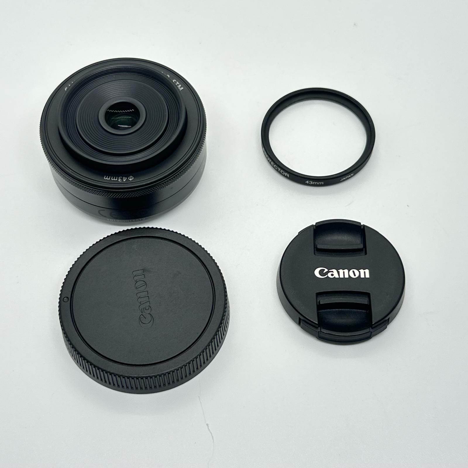 全額返金保証】【最速発送】Canon EF-M 22mm F2 STM 美品 動作確認済