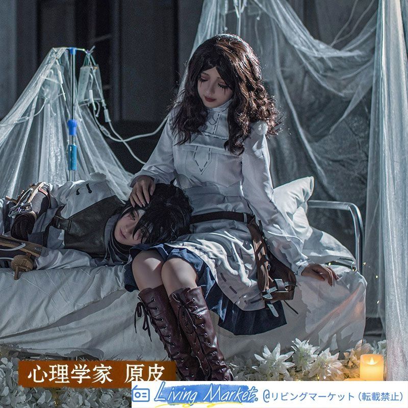 第五人格 心理学者 原皮「蒼鷺の翼」金色スキン コスプレ衣装 豪華フルセット 高品質素材 冬用 S～XLサイズ対応 イベント 撮影用 ハロウィン 仮装衣装 CS626P197