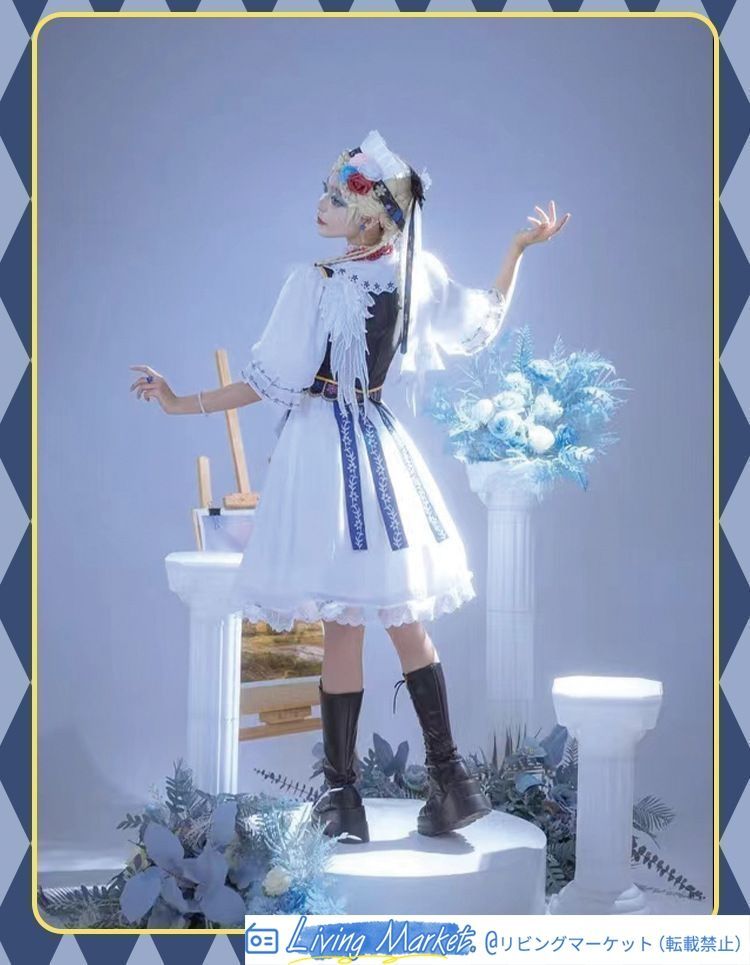 第五人格 コスプレ衣装 調香師「鳩のようなユディット」 豪華9点フルセット ハイクオリティ 高級デザイン レディース用 仮装 撮影会 舞台衣装 イベント用 推し活 ハロウィン プレゼントにも最適 CS626P257