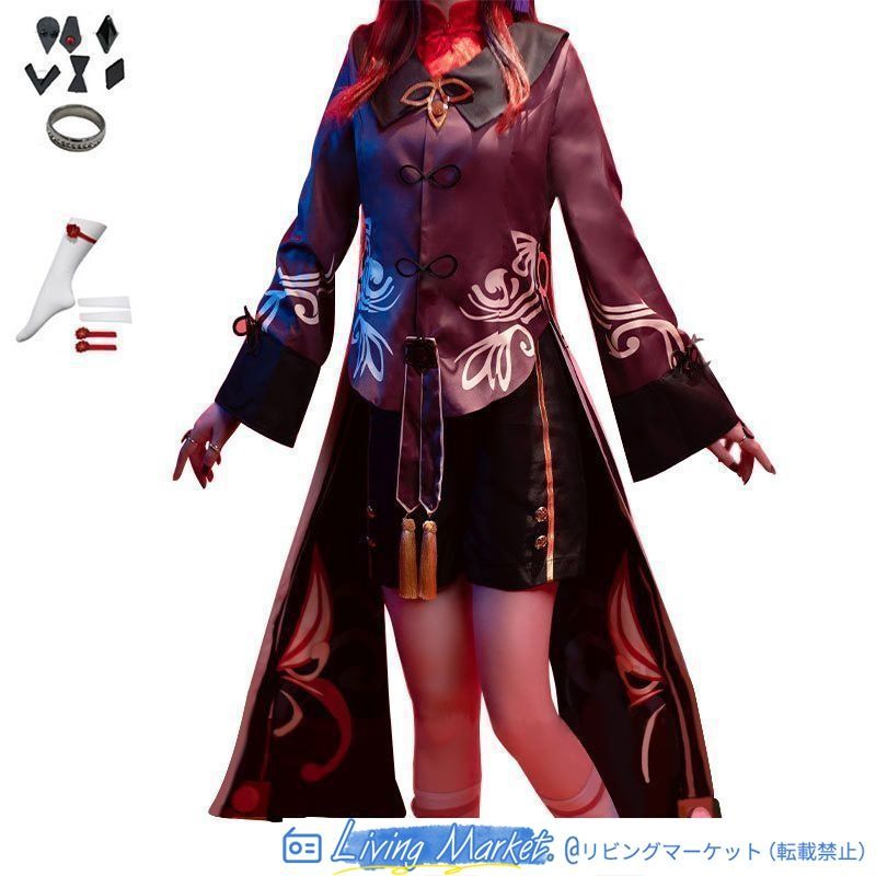 原神（Genshin） 胡桃 フータオ コスプレ衣装 原神 げんしん ヒロイン Hu Tao コスプレ衣装 コスチューム ハロウィン クリスマス 制服 大人 子供 cosplay イベント CS626P065