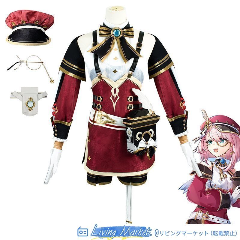 原神（Genshin）シャルロット コスプレ衣装 原神 げんしん ヒロイン Charlotte コスプレ衣装 コスチューム ハロウィン クリスマス 制服 大人 子供 cosplay イベント CS626P034