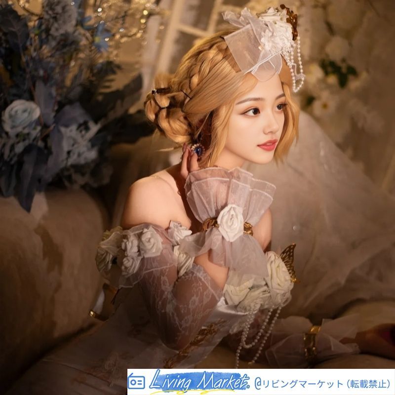 第五人格 調香師「今夜不再」コスプレ衣装 フルセット オフショルダー 修身デザイン レトロ＆エレガント 二次元キャラクターコスチューム ハロウィン/撮影/舞台/イベント用 CS626P188
