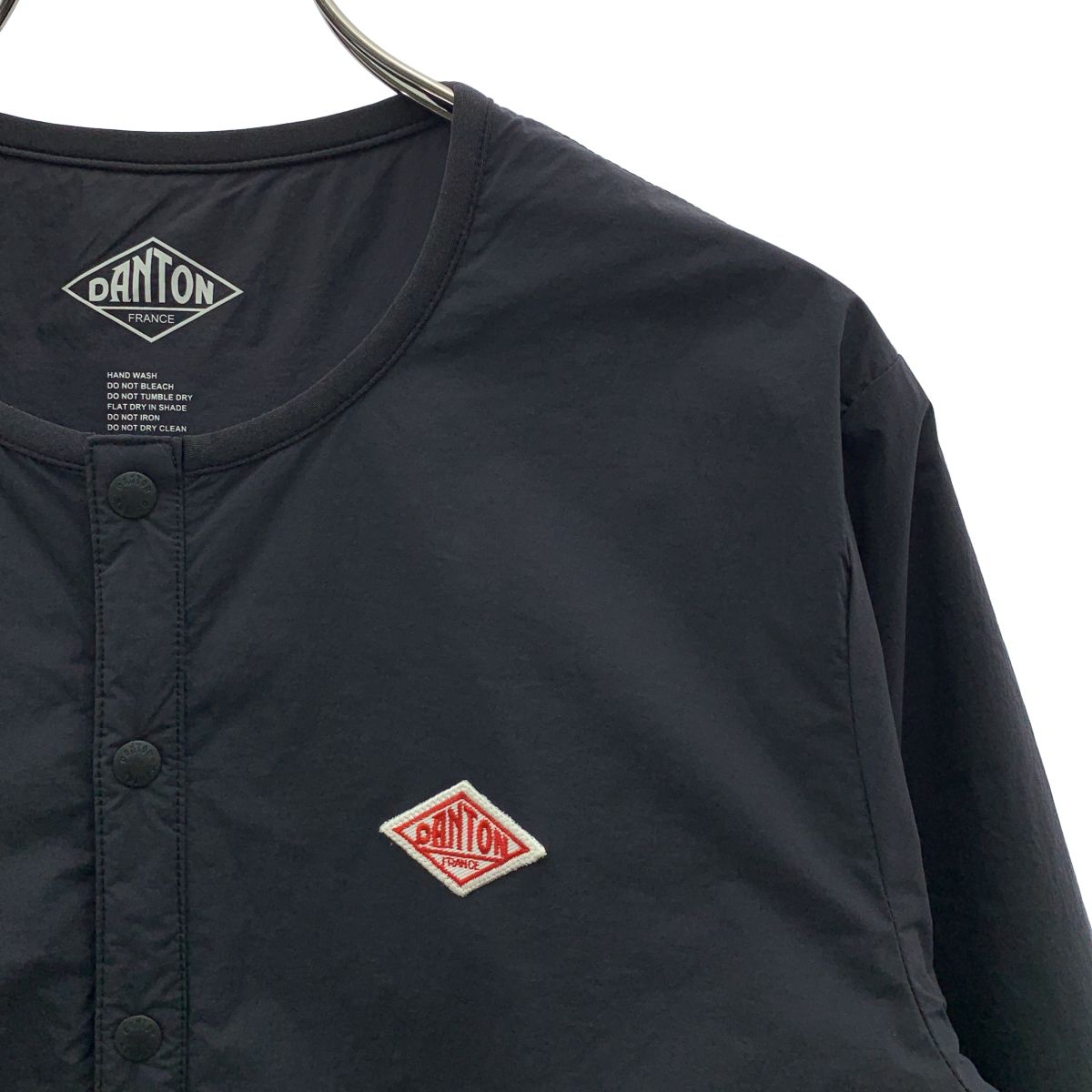 DANTON ダントン プリマロフト ノーカラージャケット 黒 DANTON / ダントン | PrimaLoft INSULATION JACKET / プリマロフト