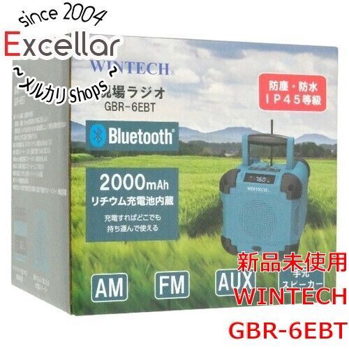 [bn:4] WINTECH　防塵防滴現場ラジオ GBR-6EBT 12,042円