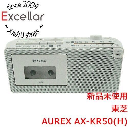 [bn:2] TOSHIBA　ラジオカセットレコーダー AUREX　AX-KR50(H)　グレー