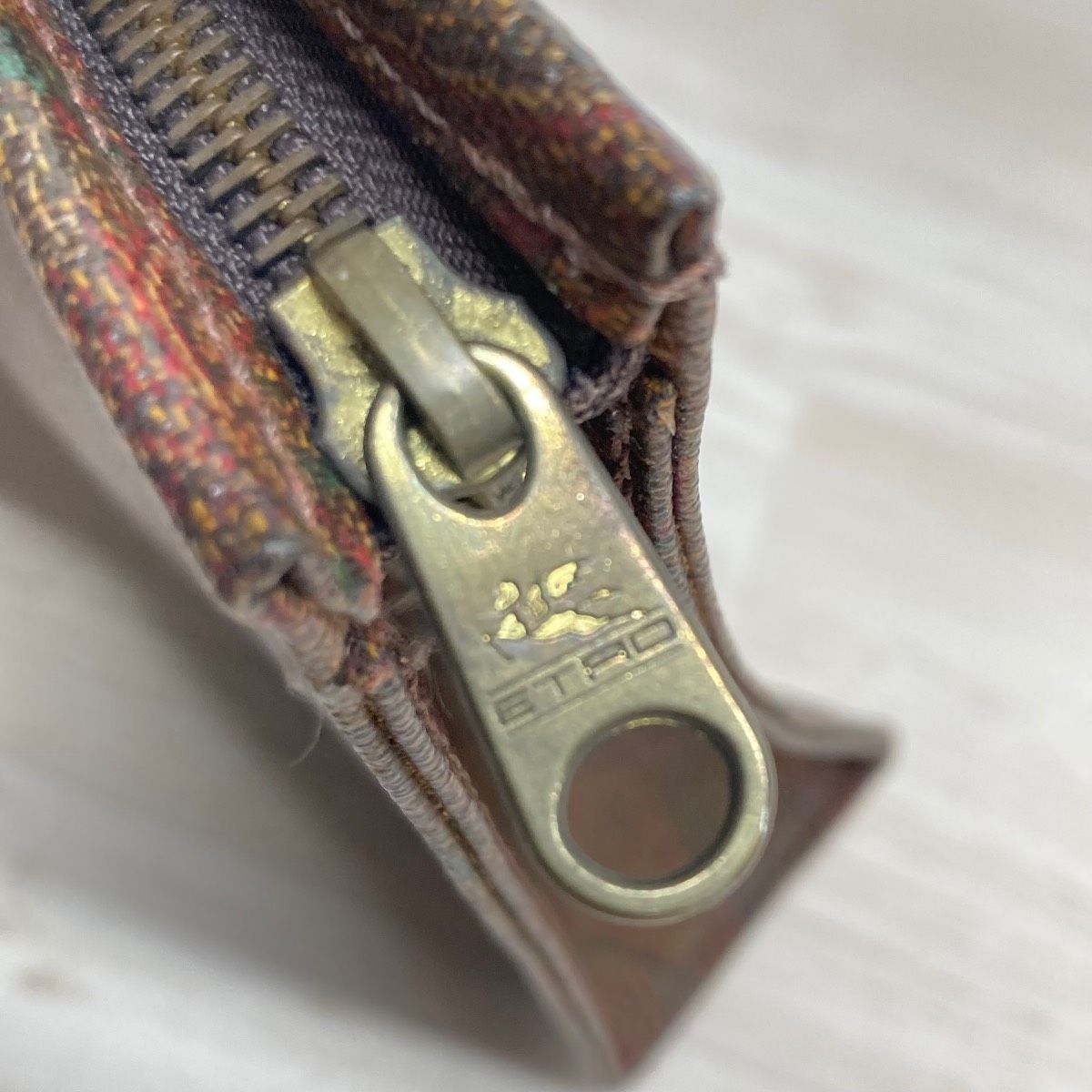 ETRO/エトロ ペイズリー柄 クラッチバッグ/セカンドバッグ ブラウン系 