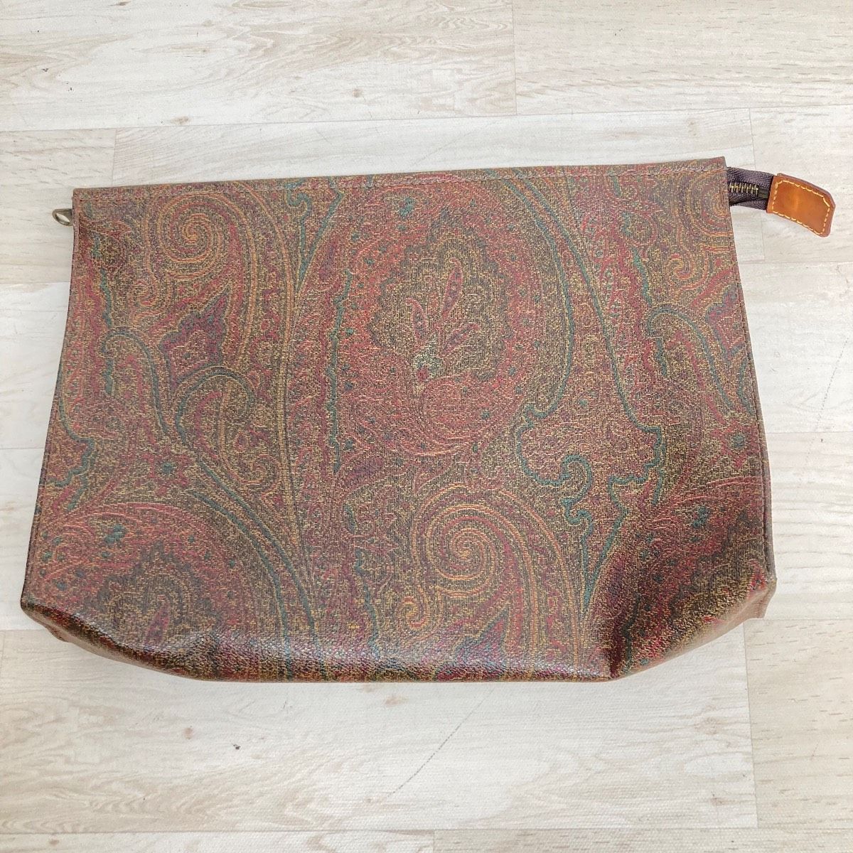 【新品、未使用】ETRO ペイズリー柄 クラッチバッグ ETRO/エトロ ペイズリー柄 クラッチバッグ/セカンドバッグ ブラウン系