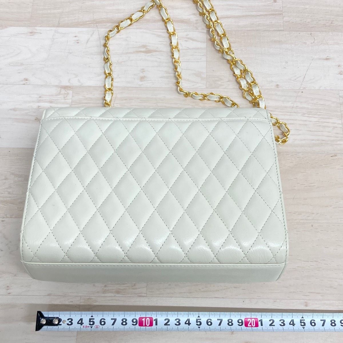 HANAE MORI ハナエモリ キルティング チェーン ショルダーバッグ 
