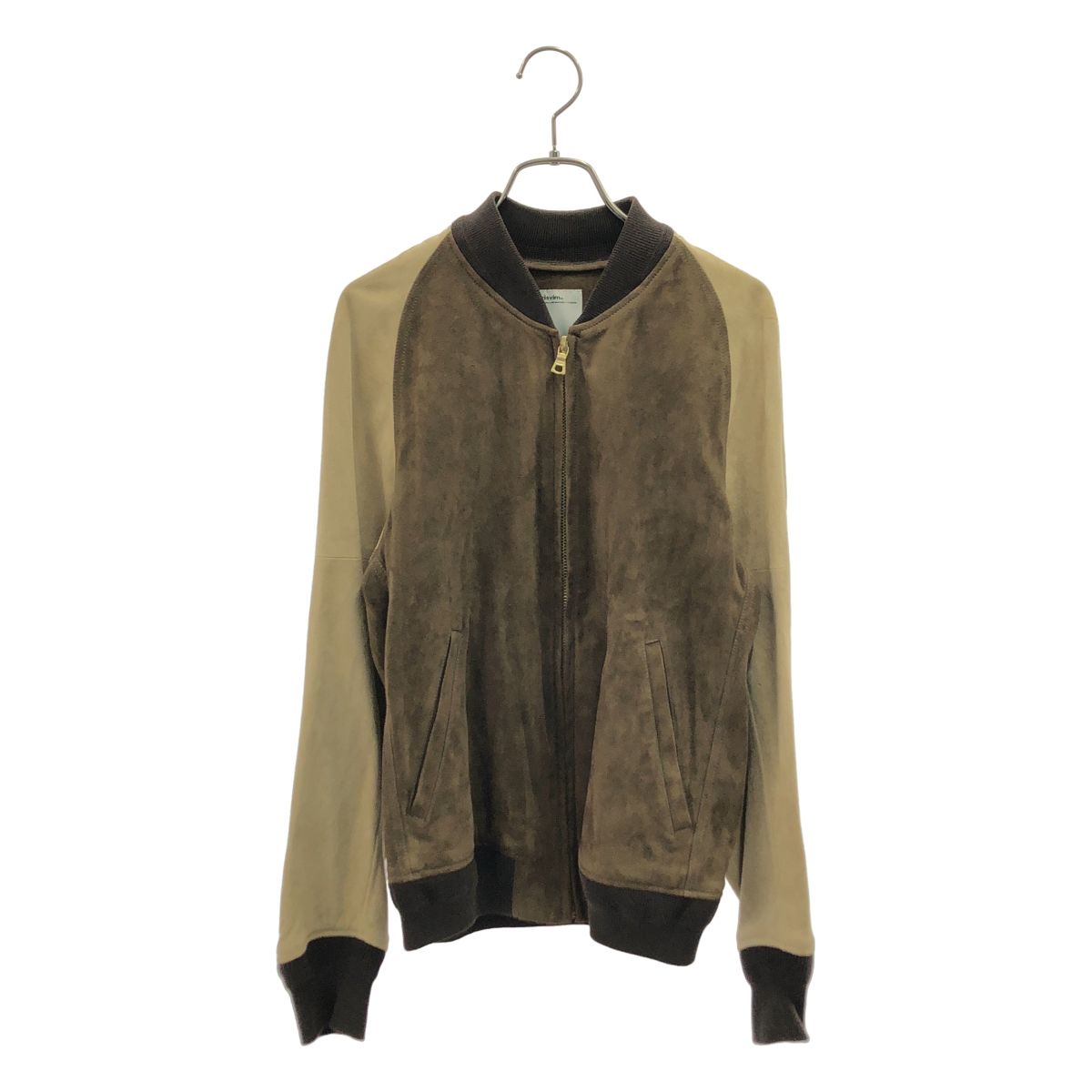 【美品】 visvim / ビズビム | VARSITY JKT SUEDE / 山羊革 ゴートレザー スエード ブルゾン ジャケット | 1 | ブラウン | メンズ