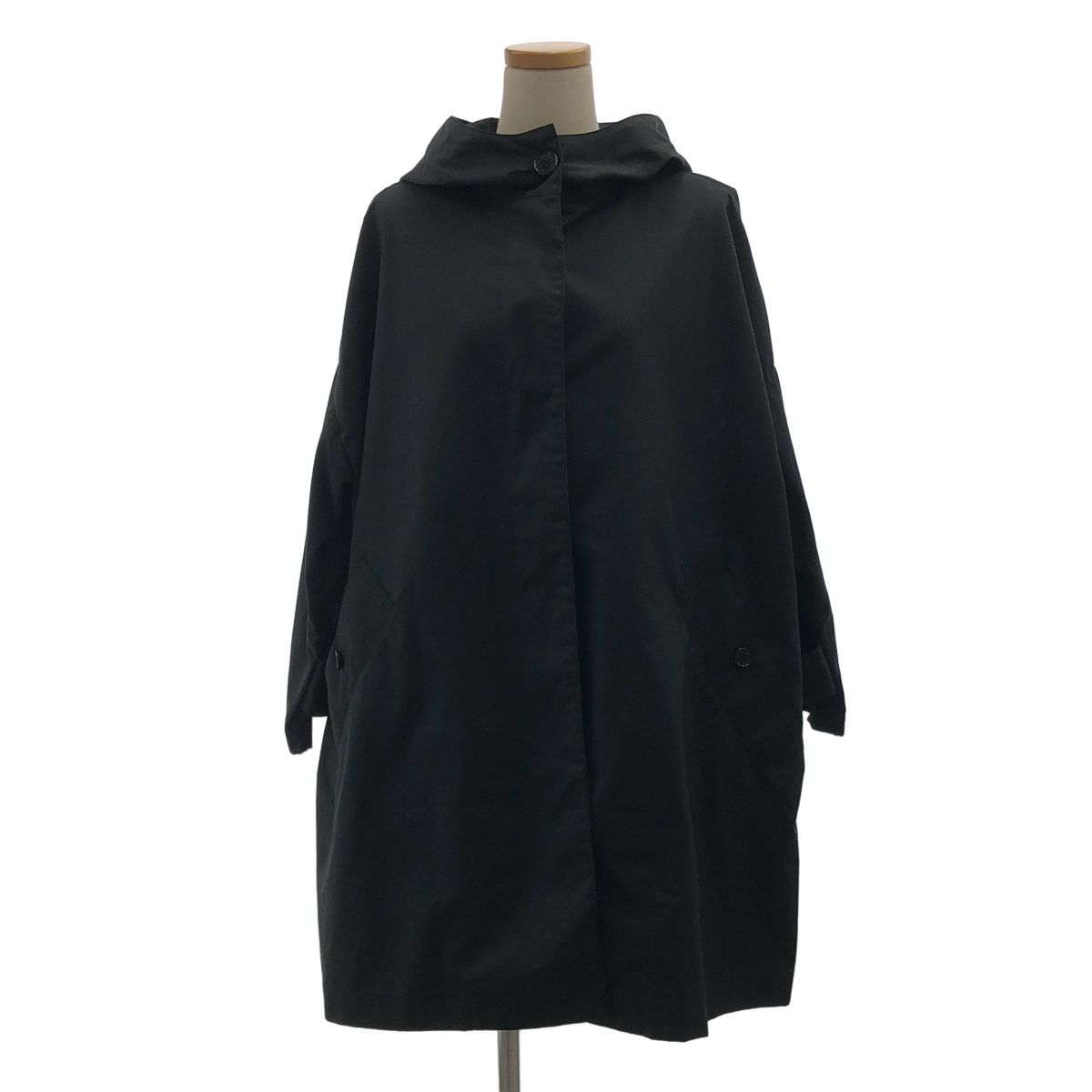 【美品】 Traditional Weatherwear / トラディショナルウェザーウェア | MALTON ウォータープルーフ フーデッドロングコート | 34 | ネイビー | レディース