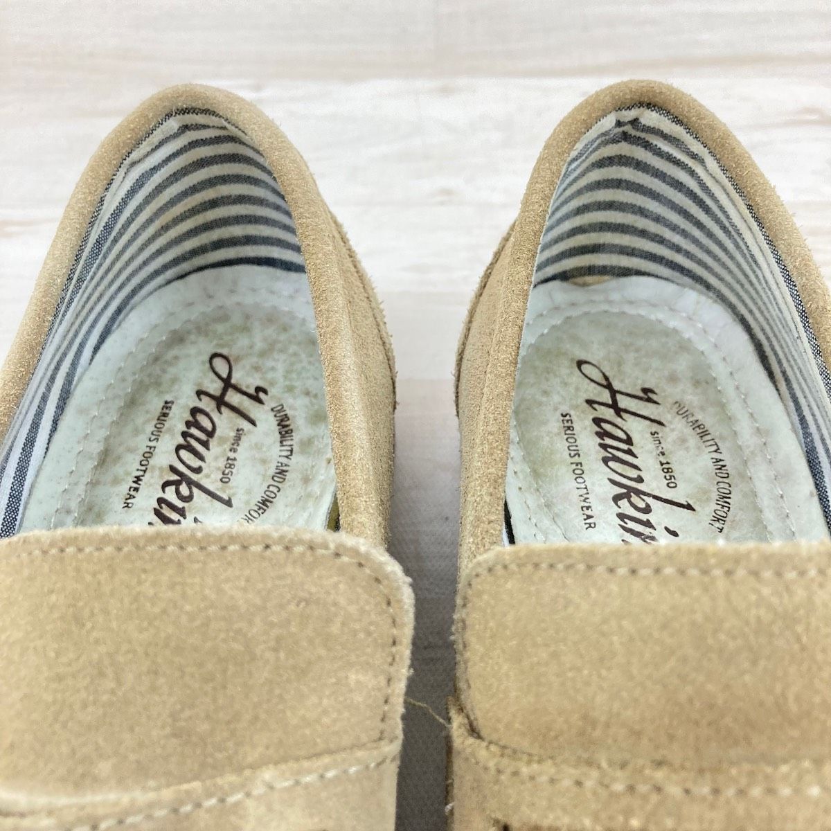 Hawkins/ホーキンス ローファー 24.5cm HL90016 ベージュ S/BEIGE