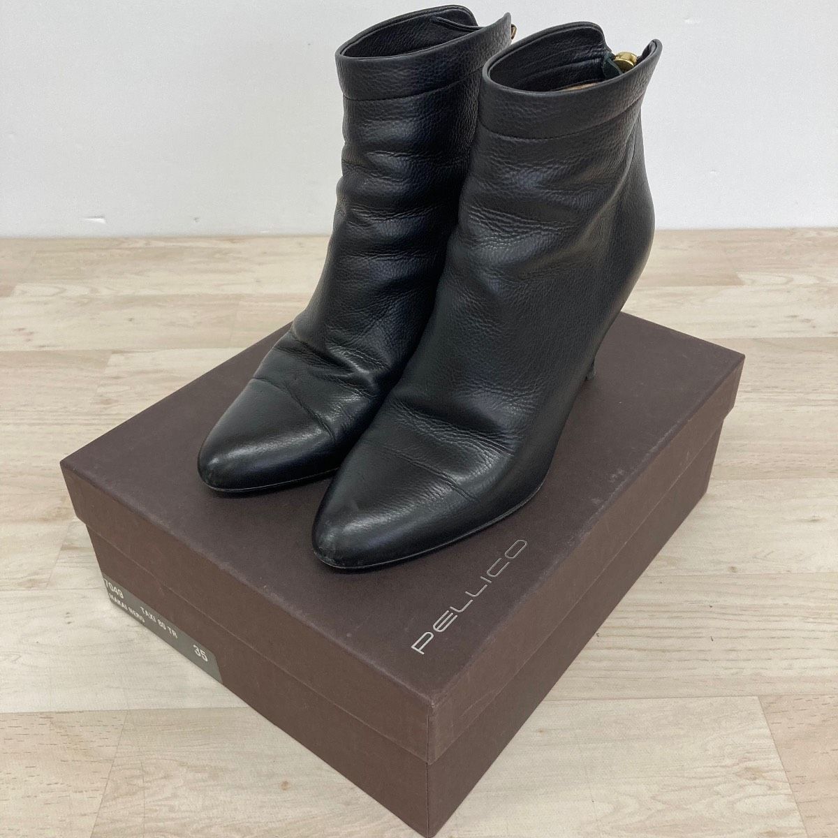 ペリーコ　ショートブーツ　TAXI ブラック 36 1/2 PELLICO ペリーコ ショートブーツ 7049 TAXI 80 TR 35サイズ(22cm相当