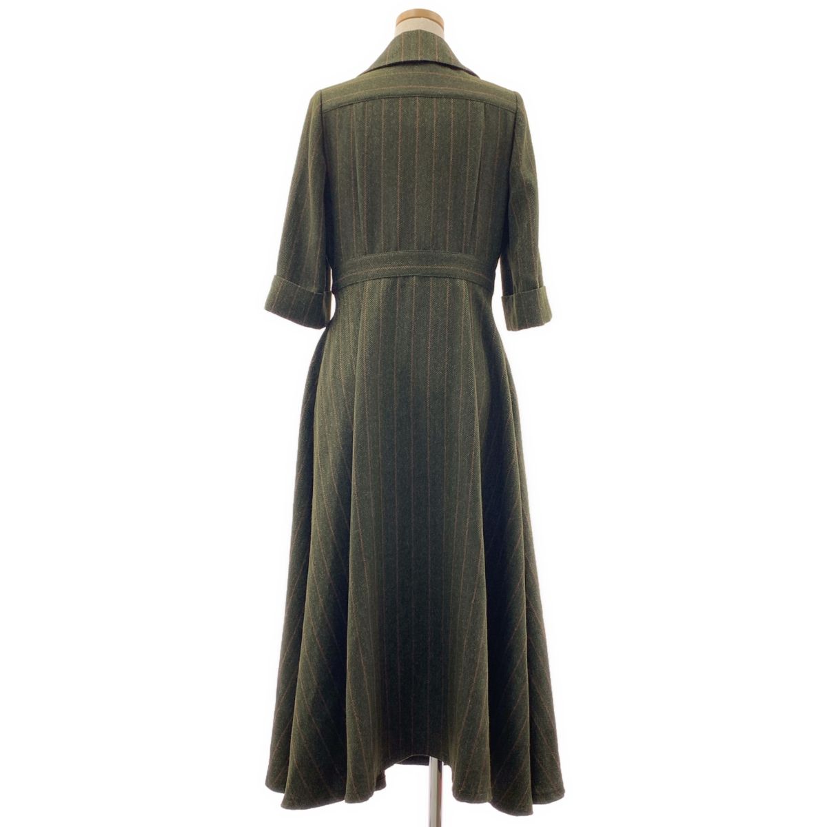美品】 foufou / フーフー | open collar herringbone one piece