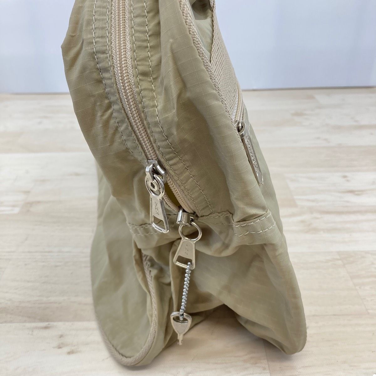 美品 レスポートサック ボストンバッグ/ハンドバッグ ベージュ ポーチ 