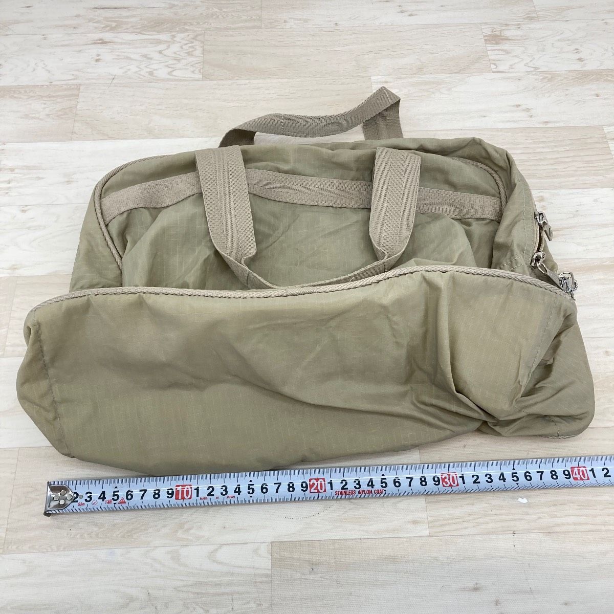 ◆新品◆未使用◆ LeSportsac ポーチ付き 大型ボストンバッグ ベージュ 美品 レスポートサック ボストンバッグ/ハンドバッグ ベージュ ポーチ