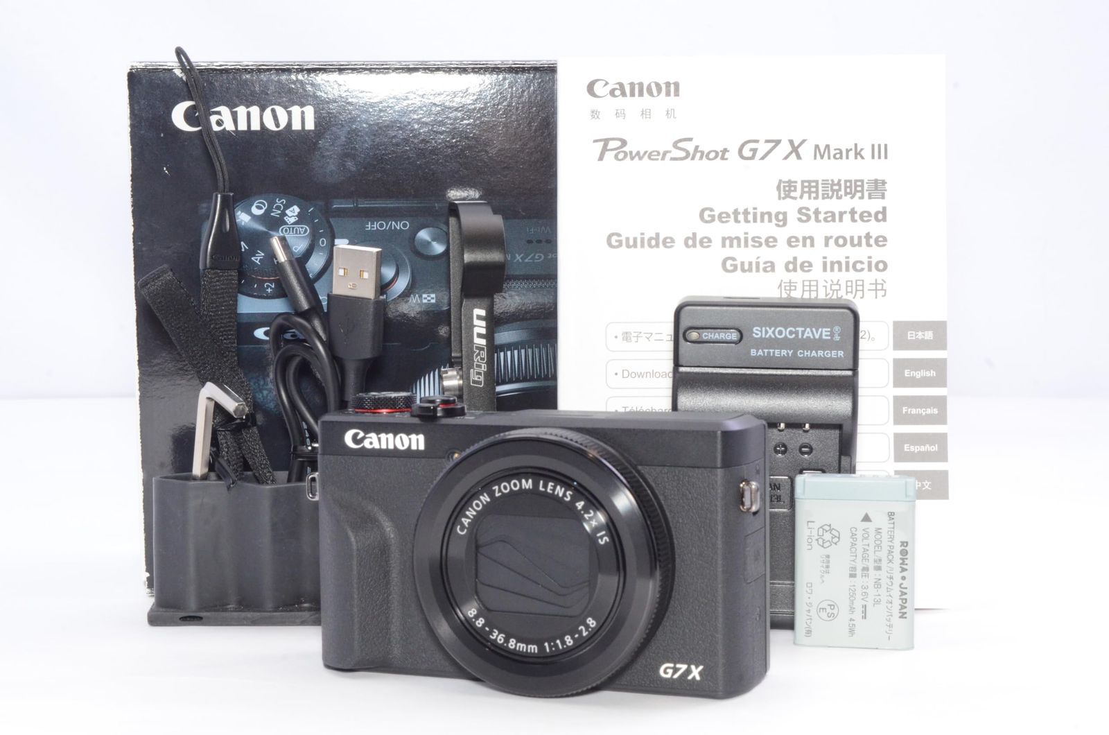 Canon コンパクトデジタルカメラ PowerShot G7 X Mark III ブラック 1.0型センサー/F1.8レンズ/光学4.2倍ズーム PSG7XMARKIIIBK 109,989円
