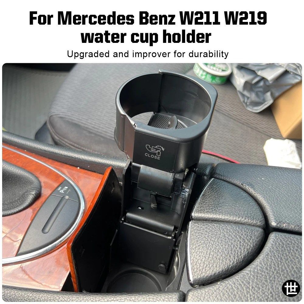 メルセデスベンツ W211 車用センターコンソール ウォーターカップホルダー ドリンクスタンド 飲料ホルダー ベンツ Eクラス S211 CLS C219 2