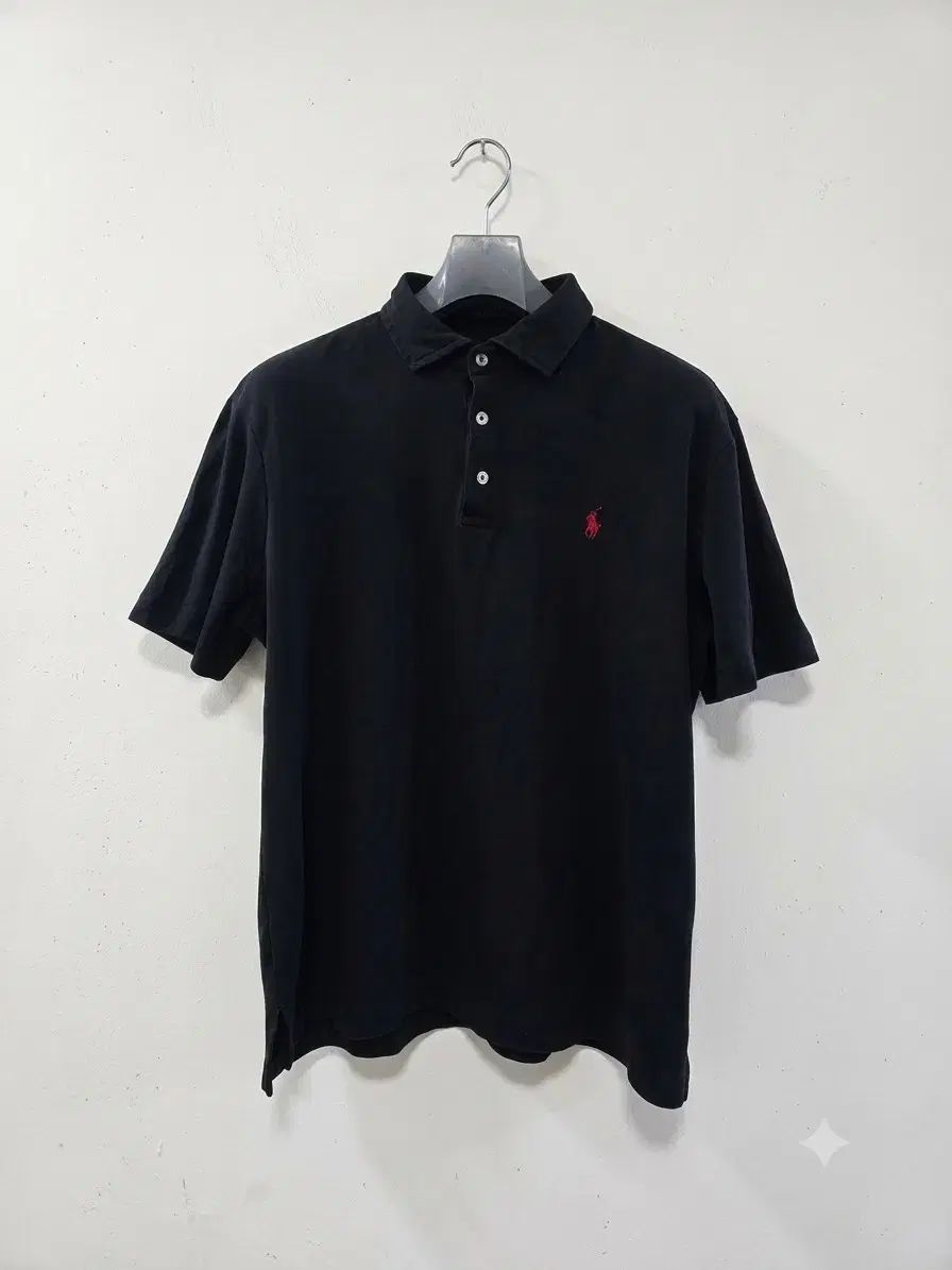 ポロラルフローレン ピマコットン ブラック カラーTシャツ L